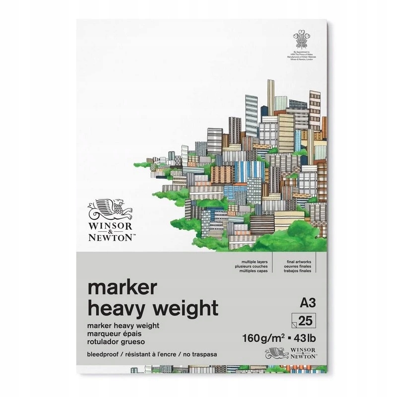 Blok Winsor & Newton Marker Heavy Weight Pad, A3 25 listů