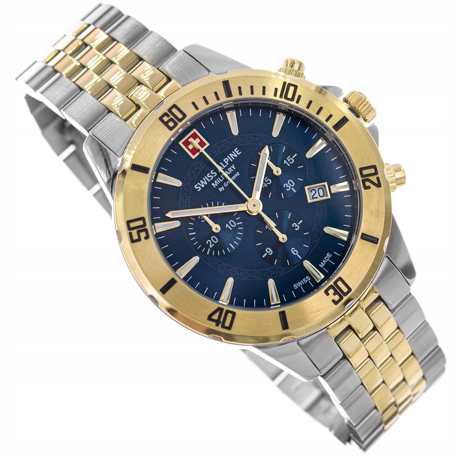 Pánské Hodinky Swiss Alpine Military SAM7024.9145 Chronograf Datumovka 10ATM