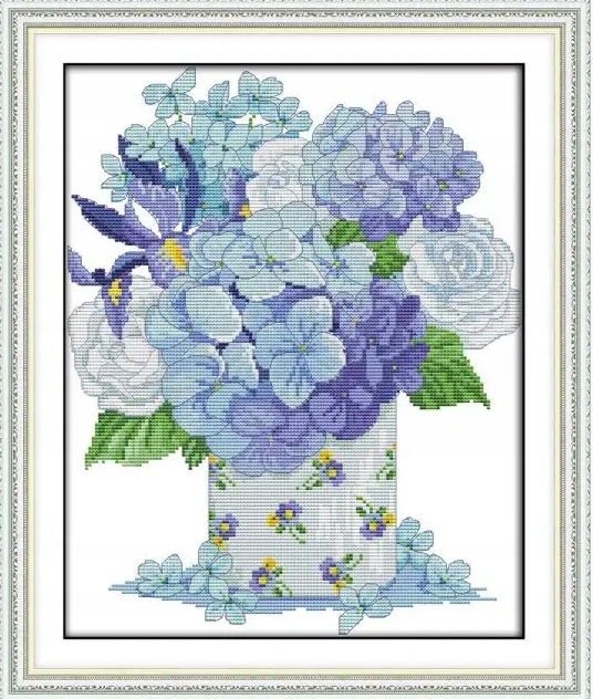 Kanva s potiskem vyšívací sada (kanva,mulina)