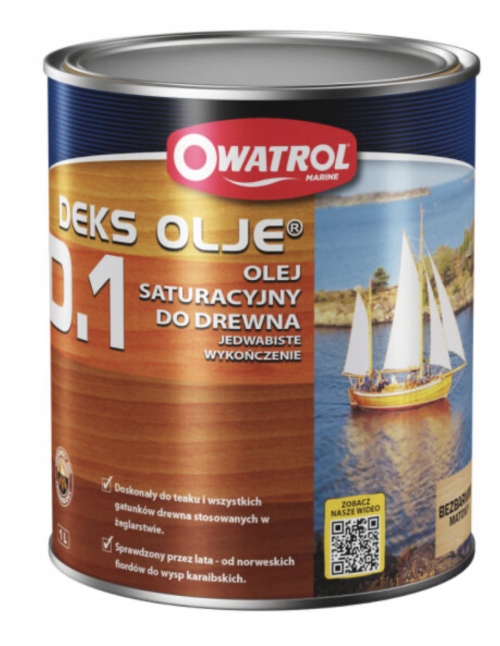 Owatrol D1 Marine 2,5L Bezbarwny – Olej do Drewna Ochrona i Impregnacja