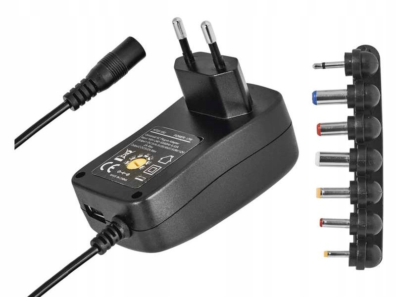 Univerzální nastavitelný napájecí zdroj 3÷12V 1.5A Usb Emos (x1ks)