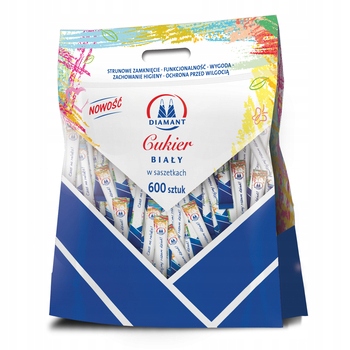 Levně 1x 3 kg Diamant Cukr bílý 600 sáčků 5 g
