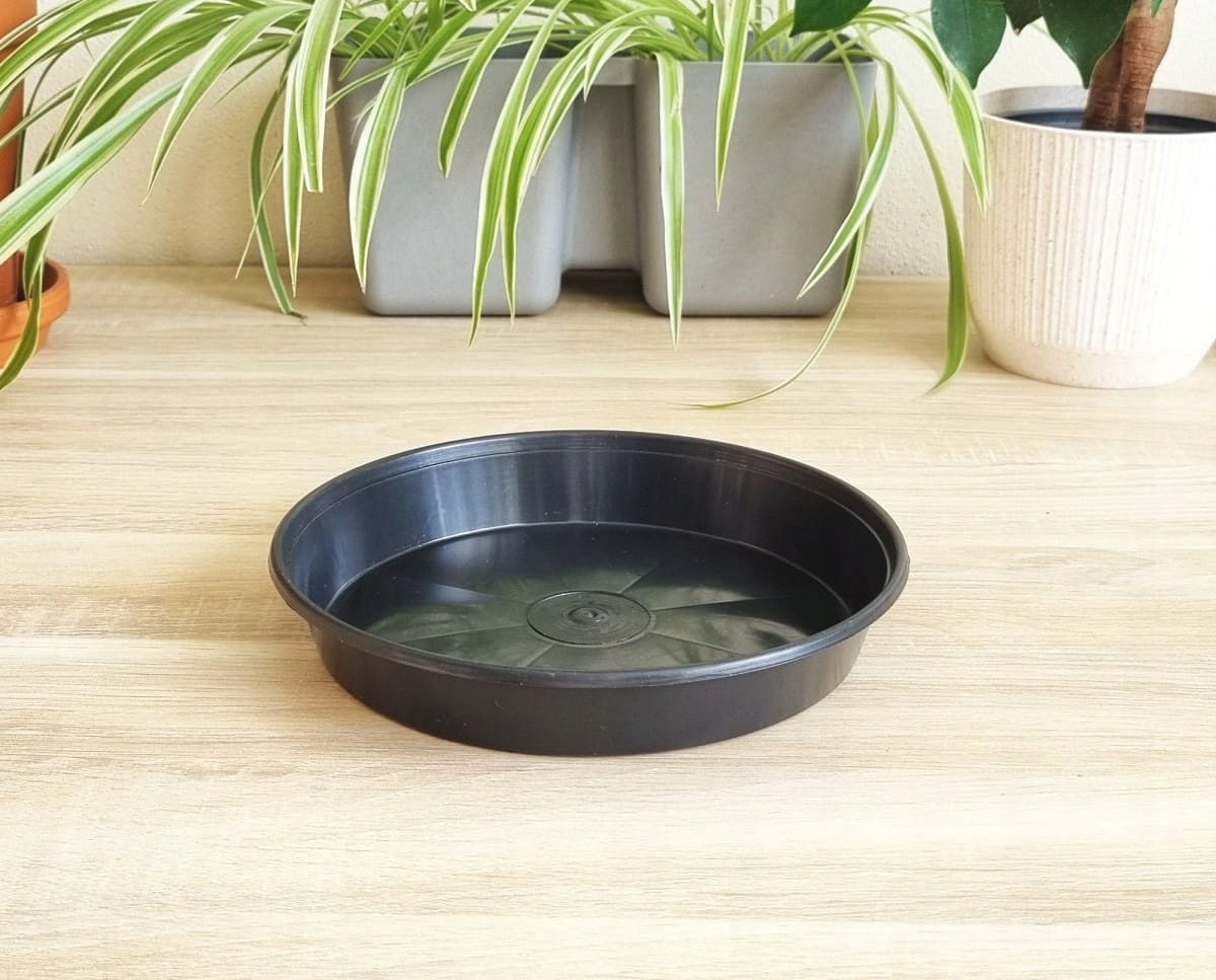 PODSTAWKA PLASTIKOWA do doniczek CZARNA 18cm Marka DonKwiat