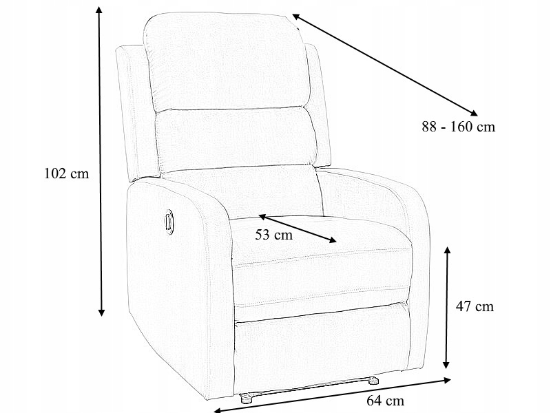 FOTEL MASUJĄCY ROZKŁADANY ELEKTRYCZNIE JASNY SZARY EAN (GTIN) 5904824407623
