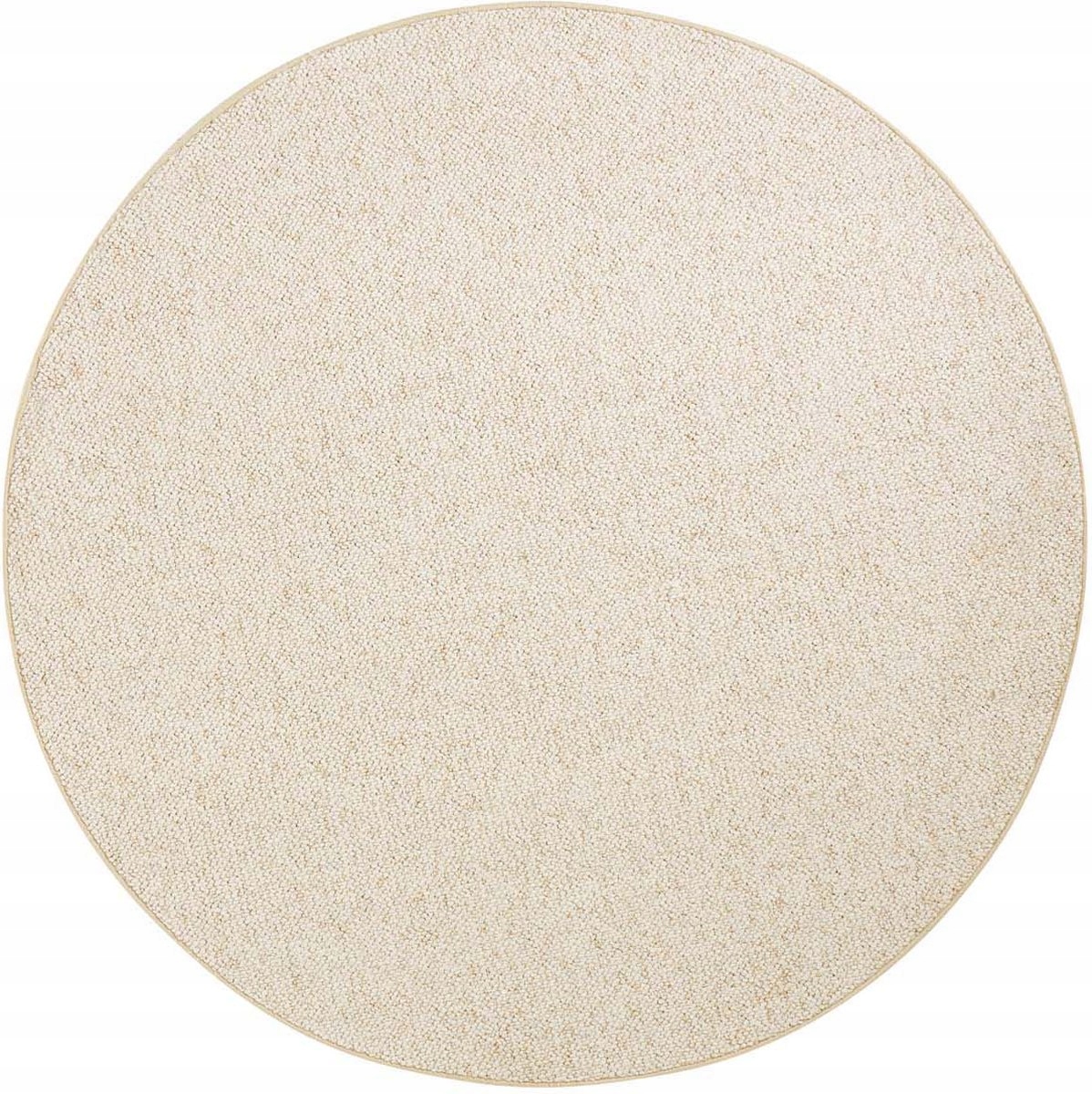 Kulatý koberec tuftovaný, krémová pentelka Boho-wolly 133 cm