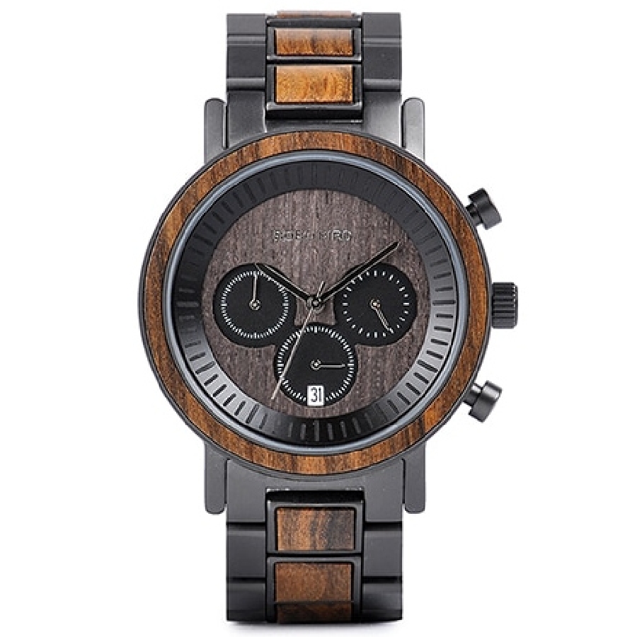 Zegarek Bobo Bird R01-3 Drewniany Męski Chronograf