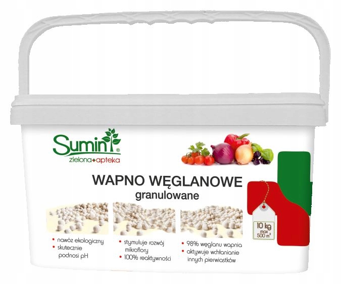 

Wapno węglanowe granulowane 10kg Sumin