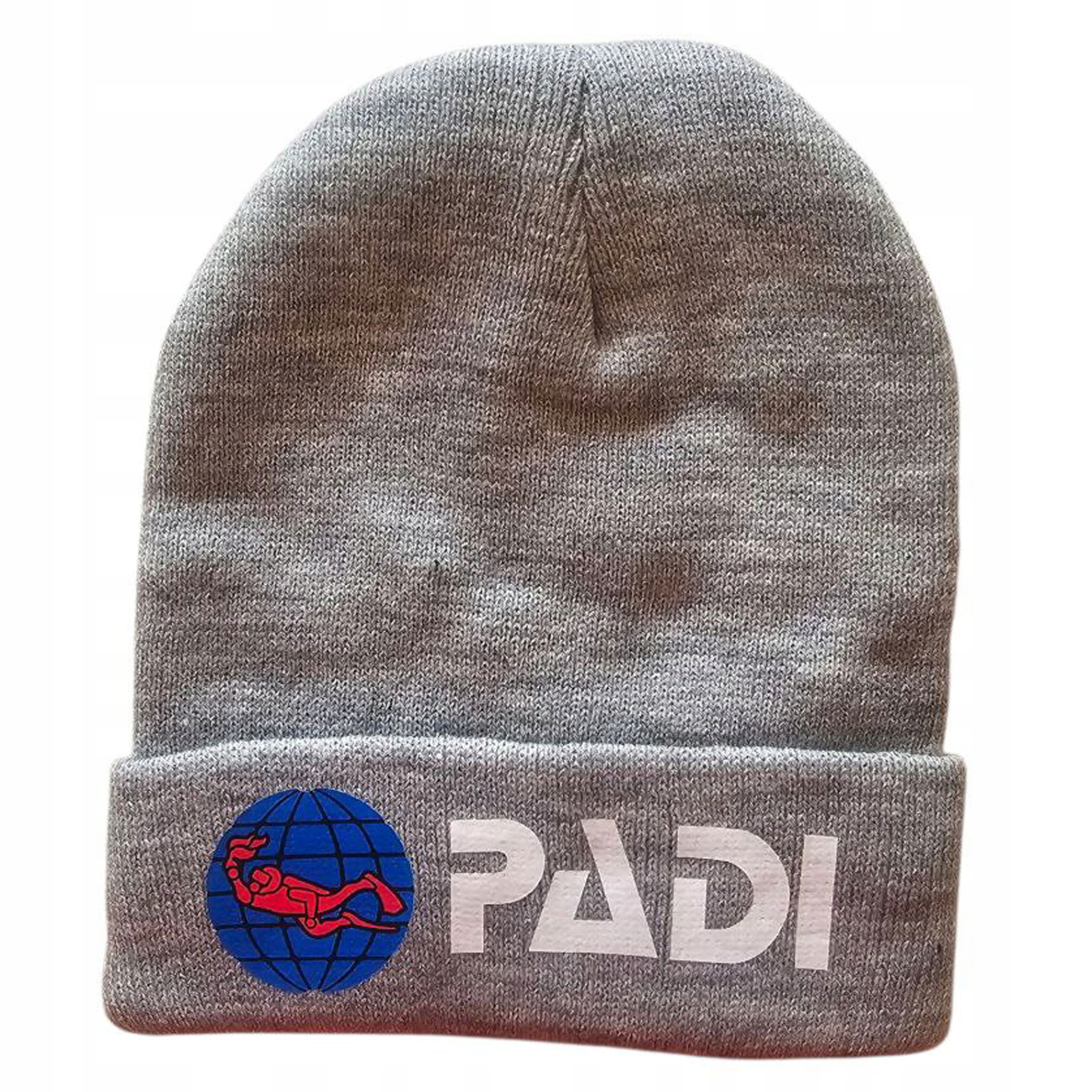 Akrylová bavlněná čepice Padi světle šedá klasická pohodlná zimní teplá