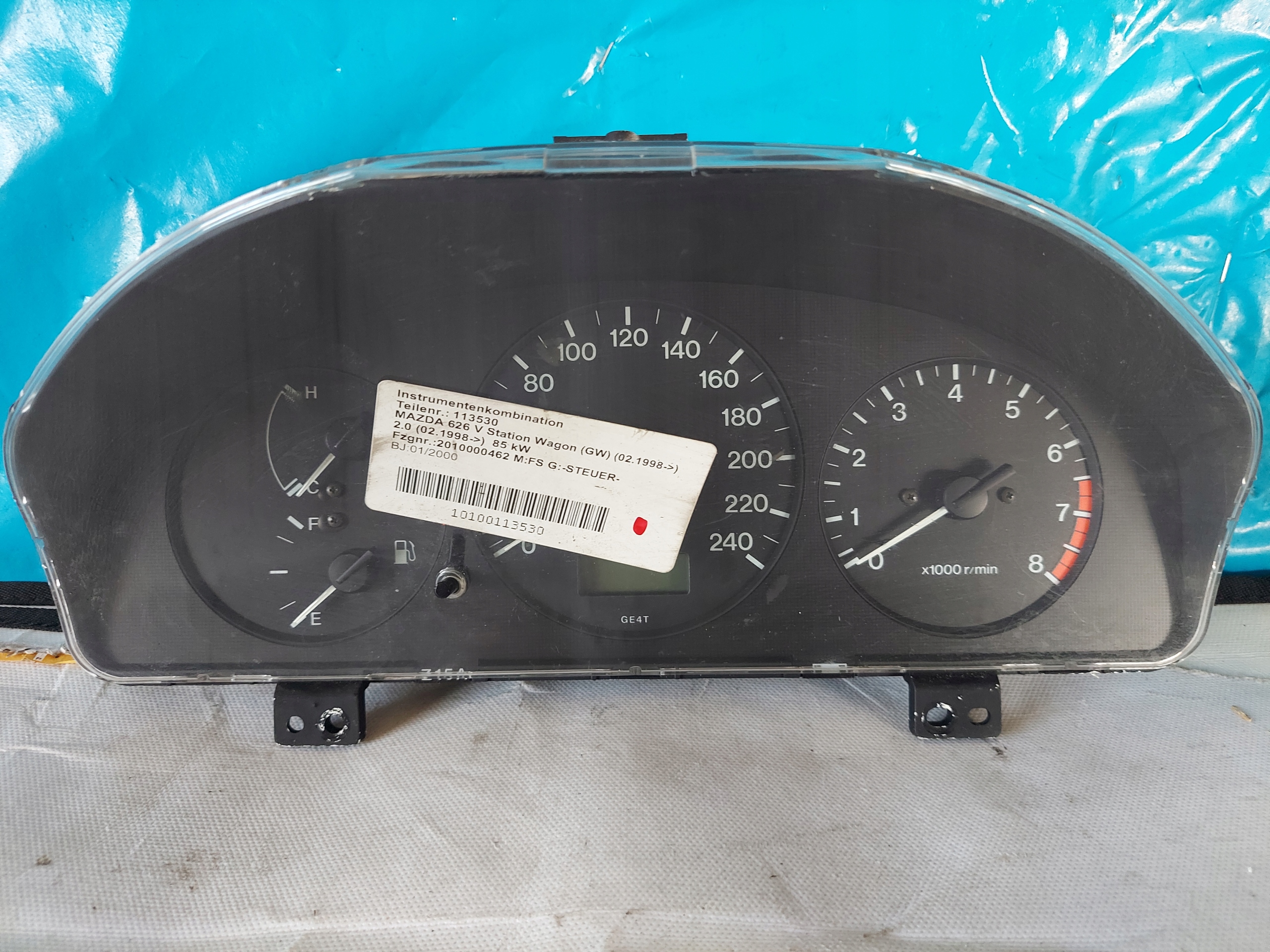 dials clock MAZDA 626 GW 2.0 B GE6WE