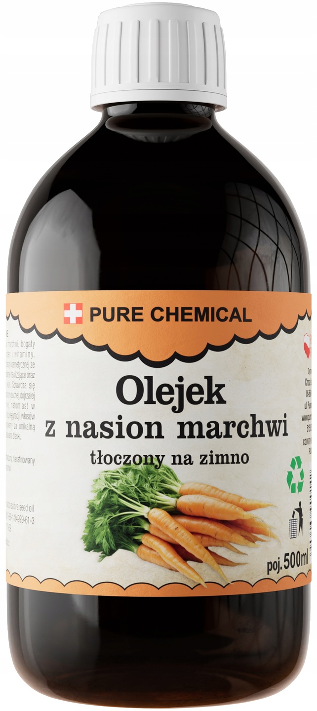 OLEJEK Z NASION MARCHWI NIERAFINOWANY TŁOCZONY NA ZIMNO 1000ml 1L