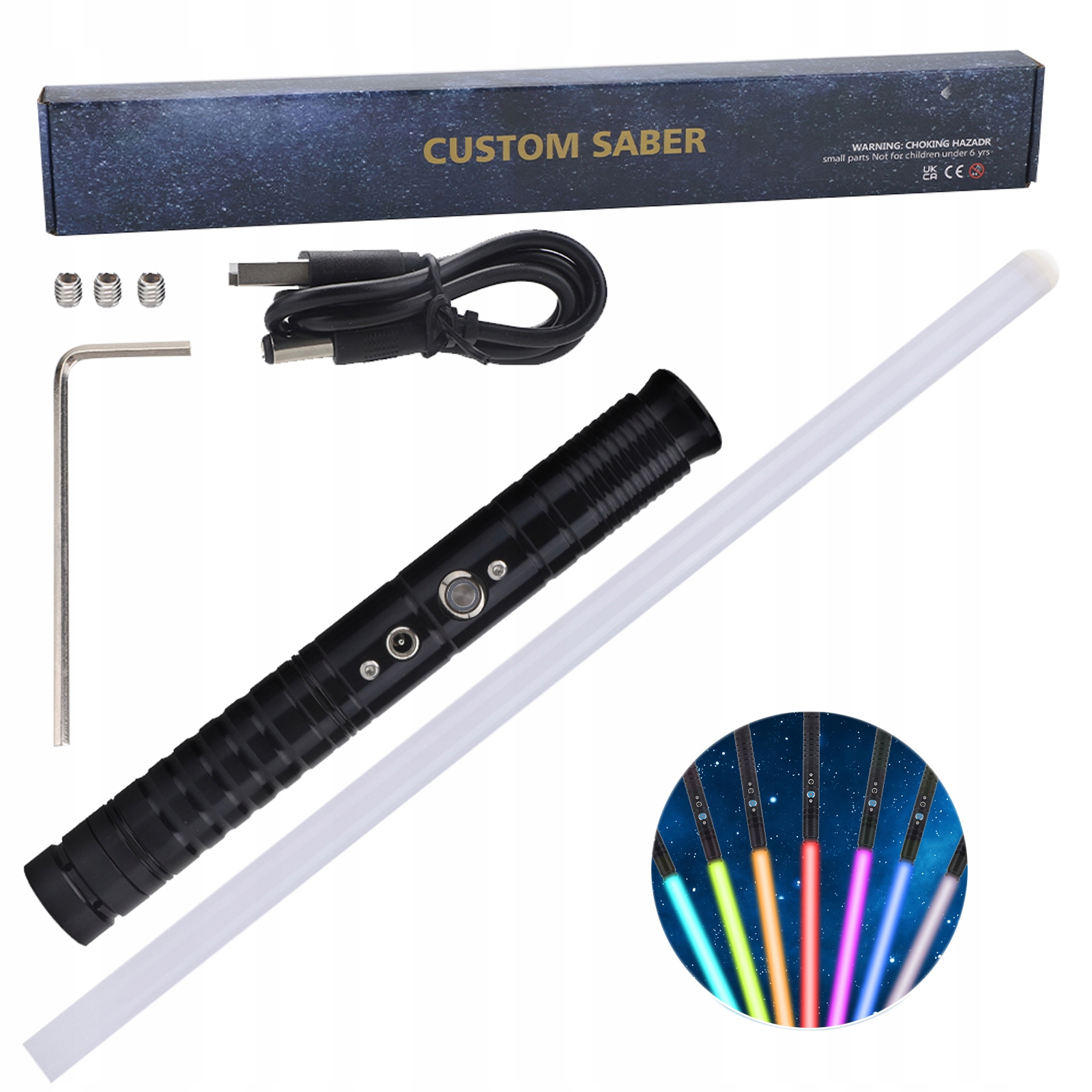 

Halloween zabawkowy miecz świetlny star wars 77cm