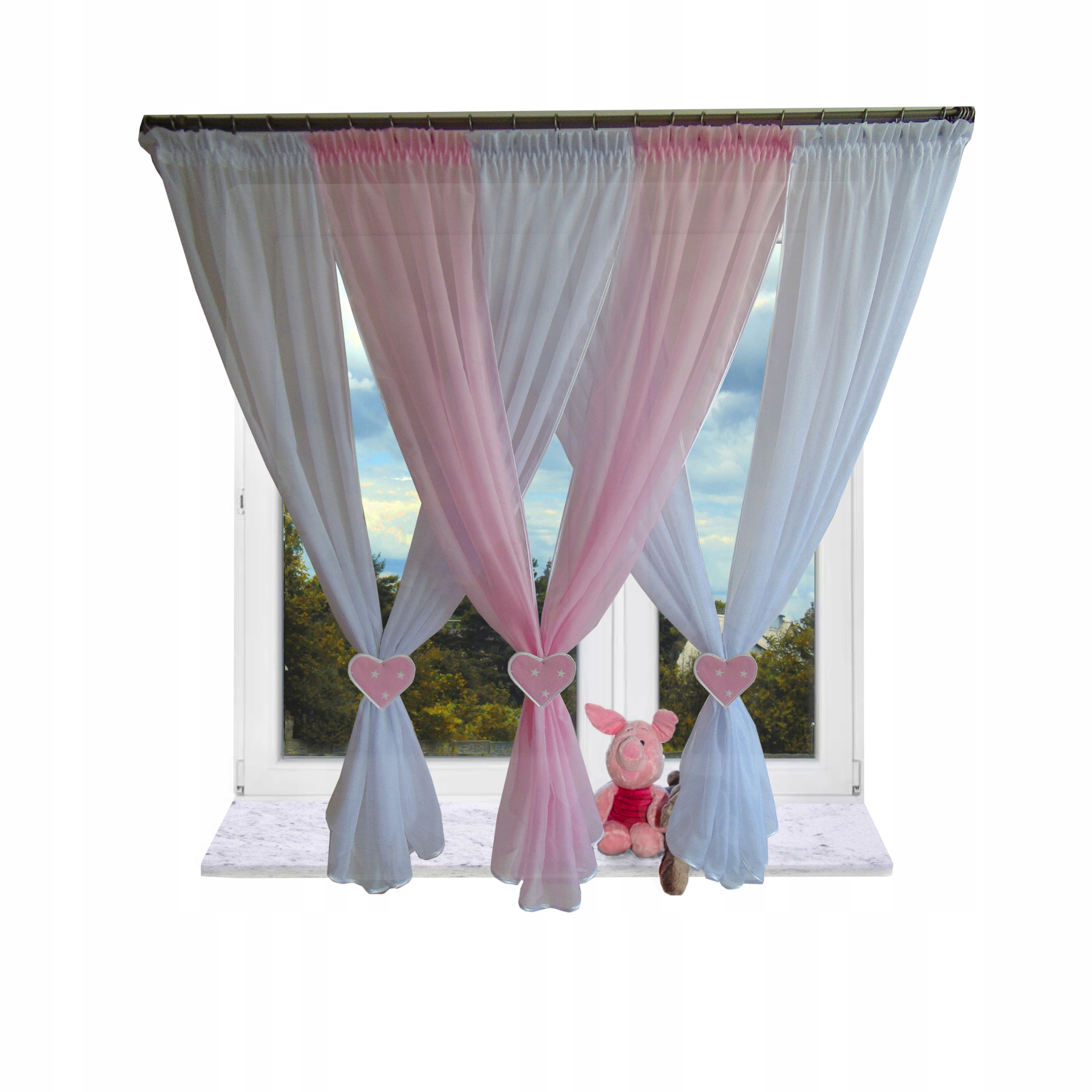 

Firanka fantazyjna serca2 karn 160-200 Promocja