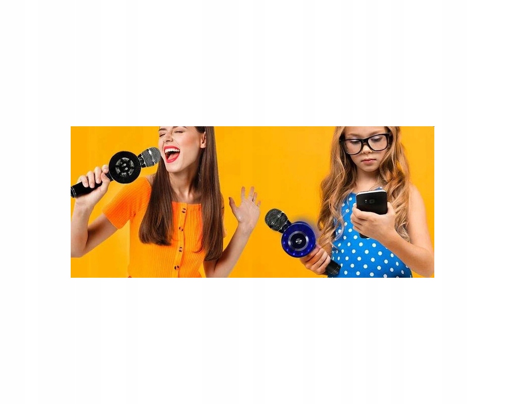 MIKROFON BEZPRZEWODOWY KARAOKE - BLUETOOTH GŁOŚNIK Model 200408-KM-BS