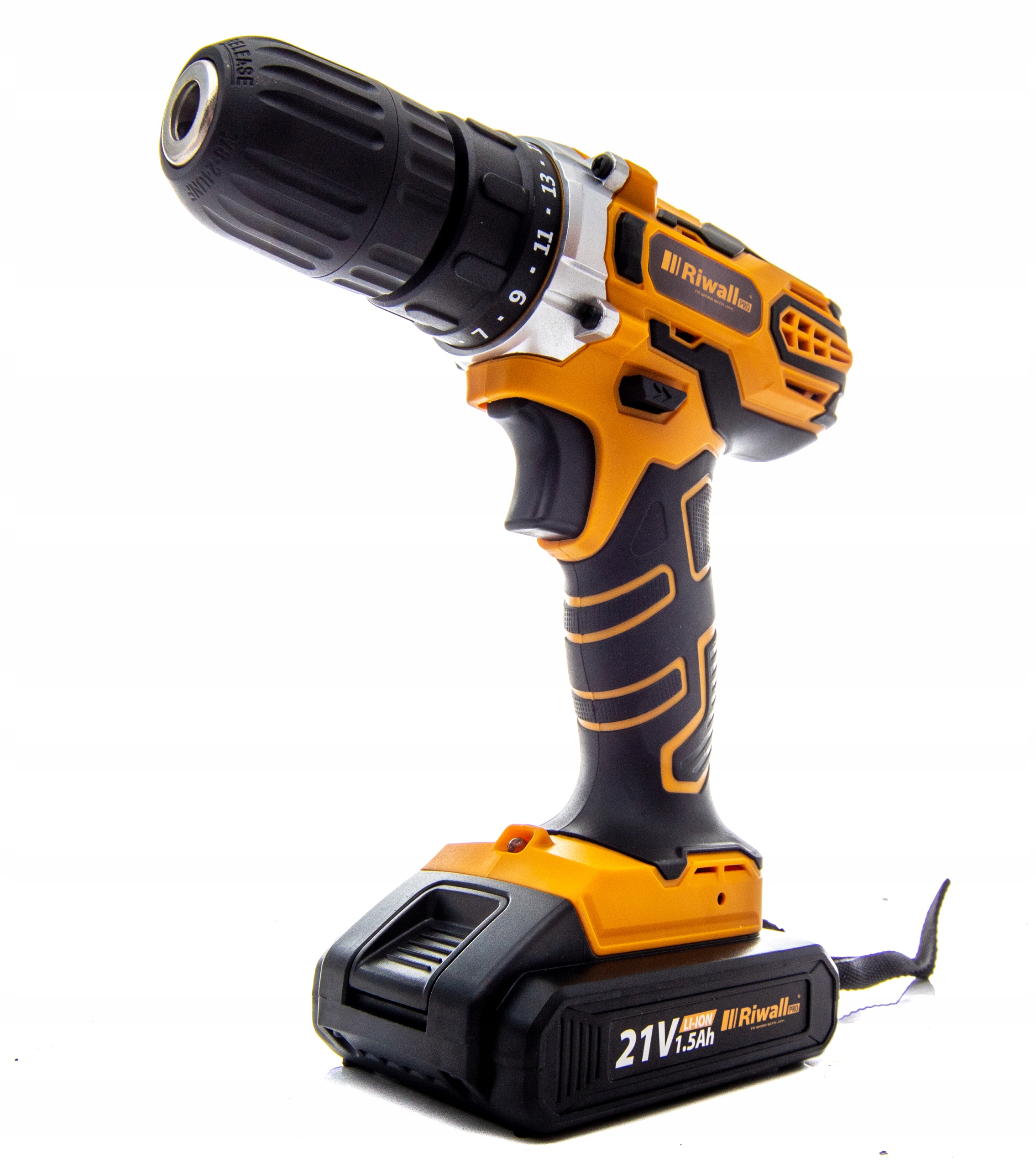 WIERTARKO WKRĘTARKA BITY NASADKI 2xAKU 21V MOCNA RIWALL PRO HI-MAN ETERNI Marka Riwall