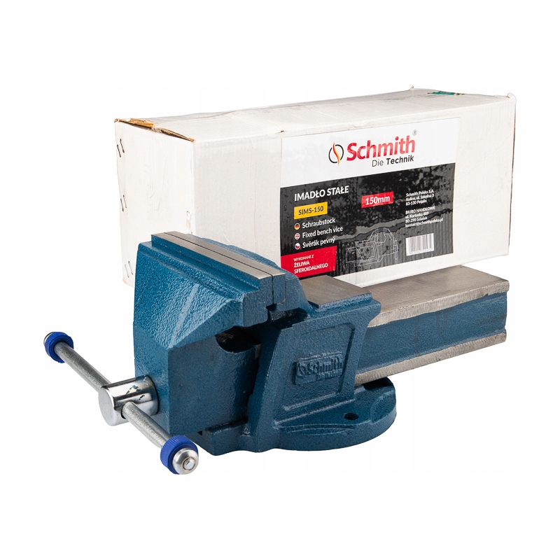 Najwyższej Jakośći Stałe Imadło Ślusarskie Żeliwne Stołowe SIMS-150 Schmith