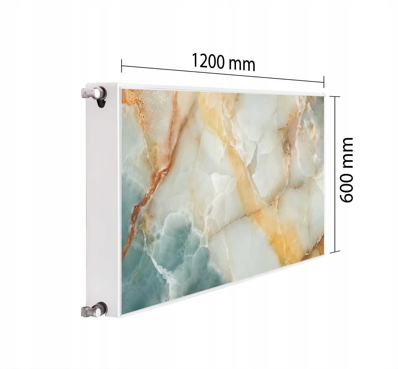 Maskovací Kryt Radiátoru 120x60 Mramorová Podložka Magnet