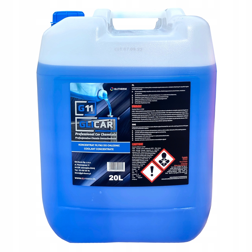 Koncentrat płynu do chłodnic Glicar G11 20L