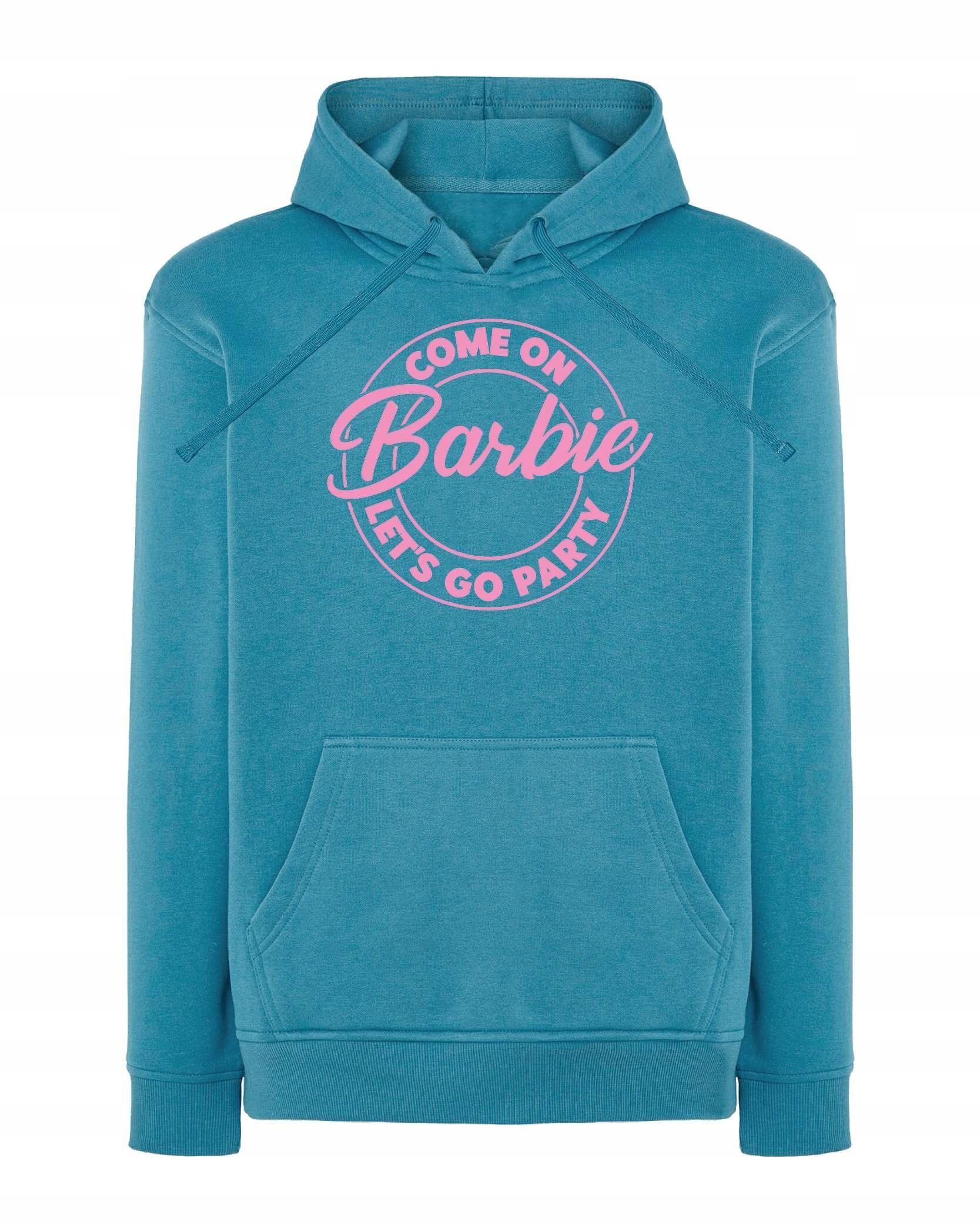 Mikina s kapucí Párty Pink Girl Power Světle modrá L