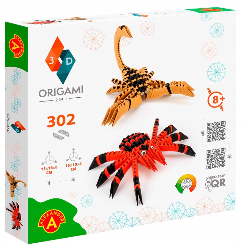 

Origami 3D 2w1 Pająk Skorpion Zestaw Kreatywny