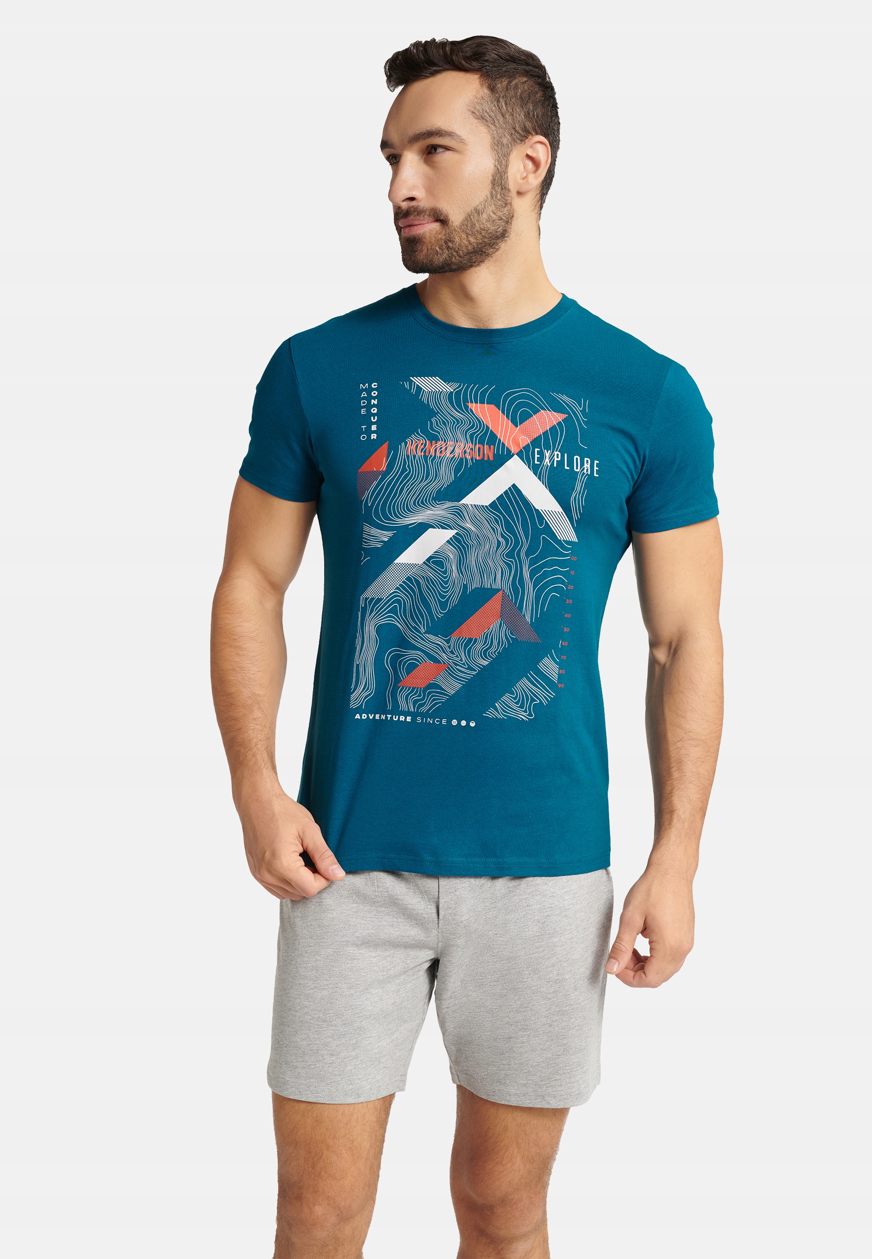 HENDERSON piżama męska FLUX 40677-69 L Wzór dominujący print (nadruk)