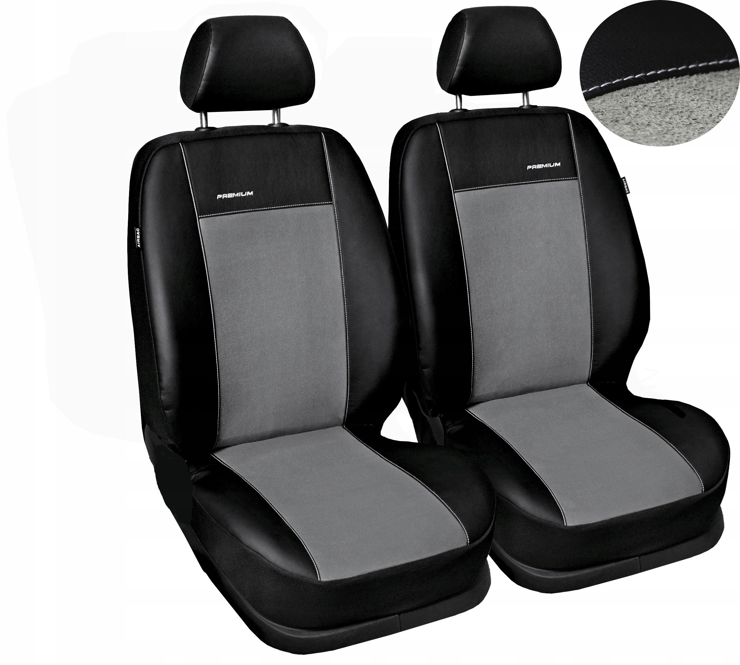 Prémiové meracie poťahy pre Citroen Berlingo II 1+1 2008-2018r. Šedé