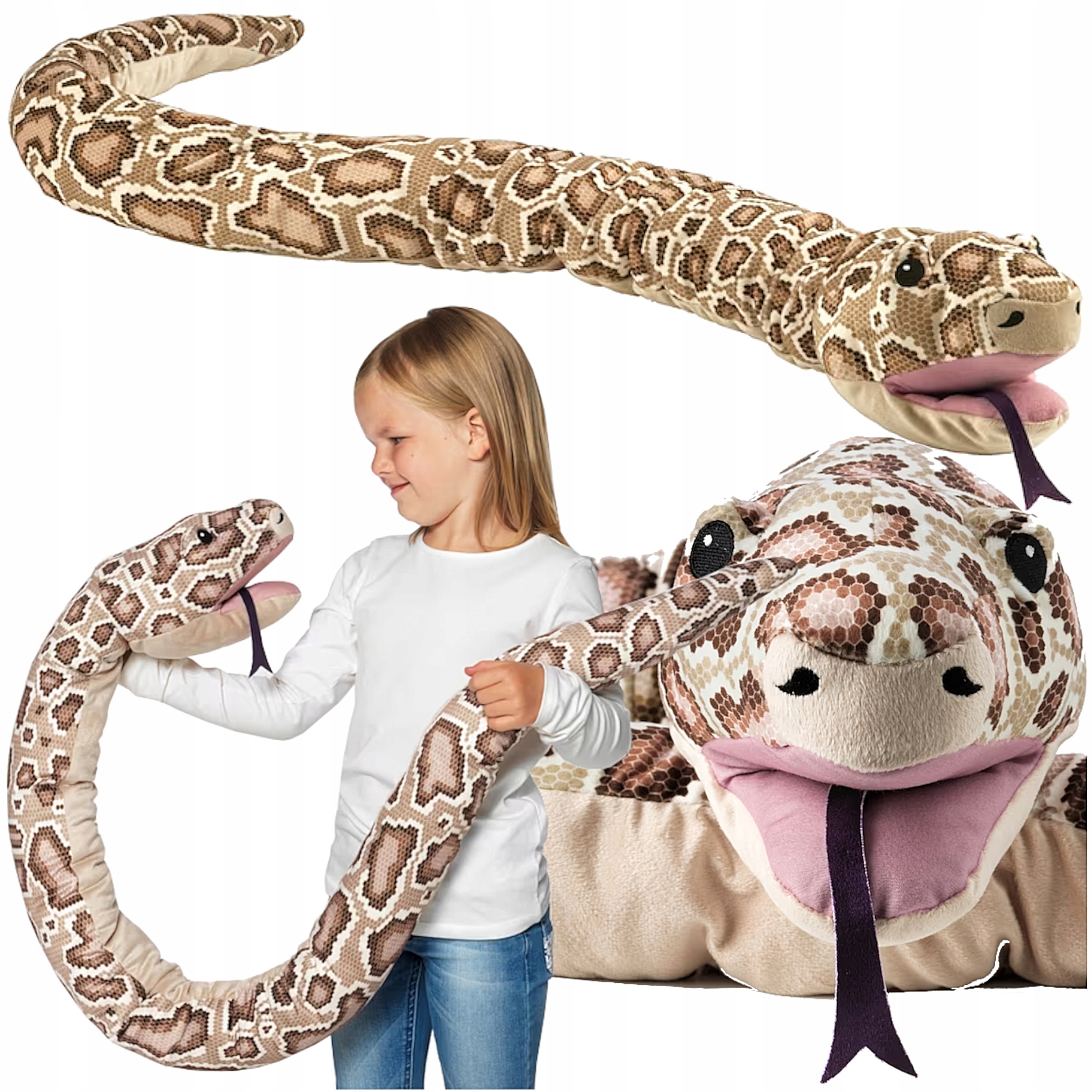 

Ikea Djungelskog Pluszak Wąż Pyton Maskotka 171 CM