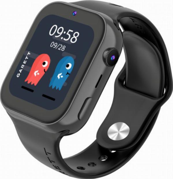 Okosóra Garett Kids Twin 2 Fekete 4G Gps WiFi Beszélgetési kamera Sos