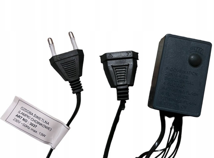 LAMPKI CHOINKOWE 500 LED 38m MULTIKOLOR WEW/ZEW Marka bez marki