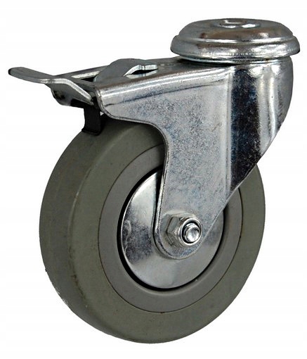 Koło kółko do wózka 75 mm otwór hamulec