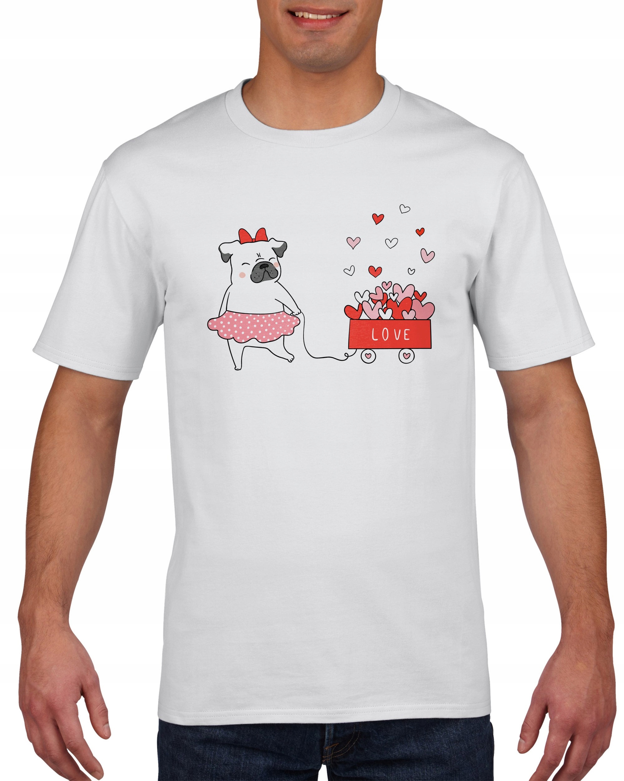 

Koszulka meska Mops Pies Slodkie Zwierzeta M