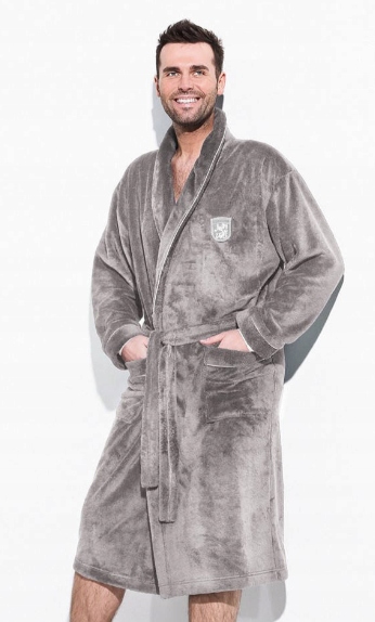 L&L Pánský Župan Boris Šedý 3XL/46