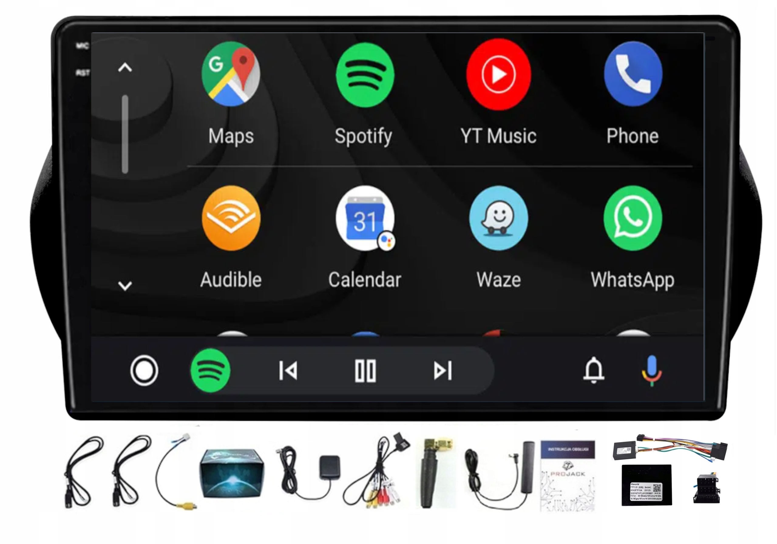Rádio Navigácia Carplay Android Peugeot Bipper 2008-2017 8/256GB Sim