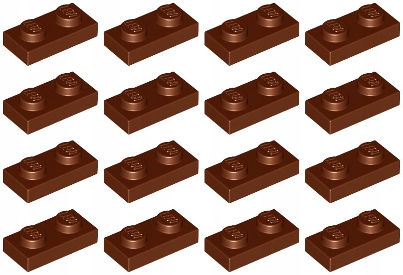 

Lego 3023 Płytka 1x2 brązowa Nowa (6g) 16 szt.