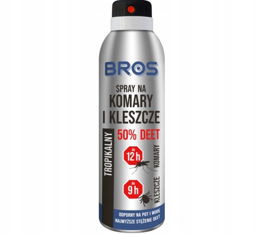 

Płyn na komary i kleszcze Bros 50 Deet 180ml
