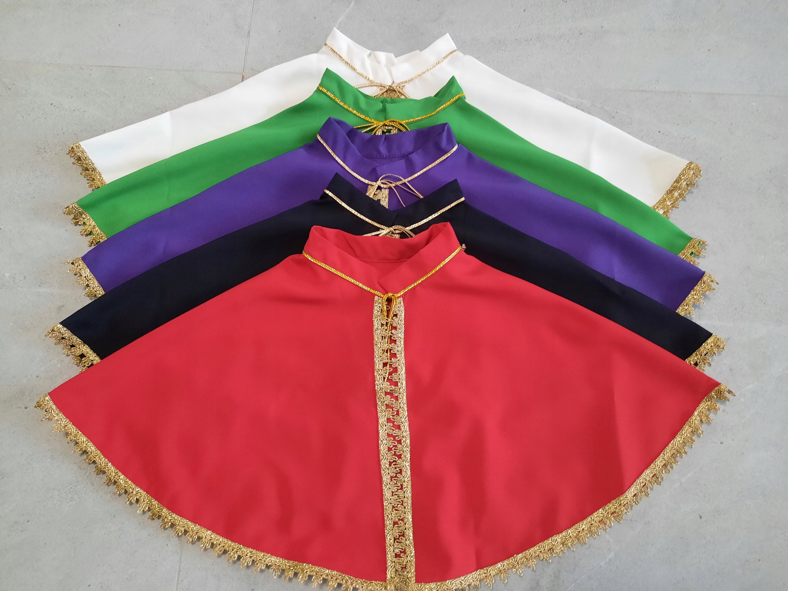 Ministrantská pelerína Komplet 5ks