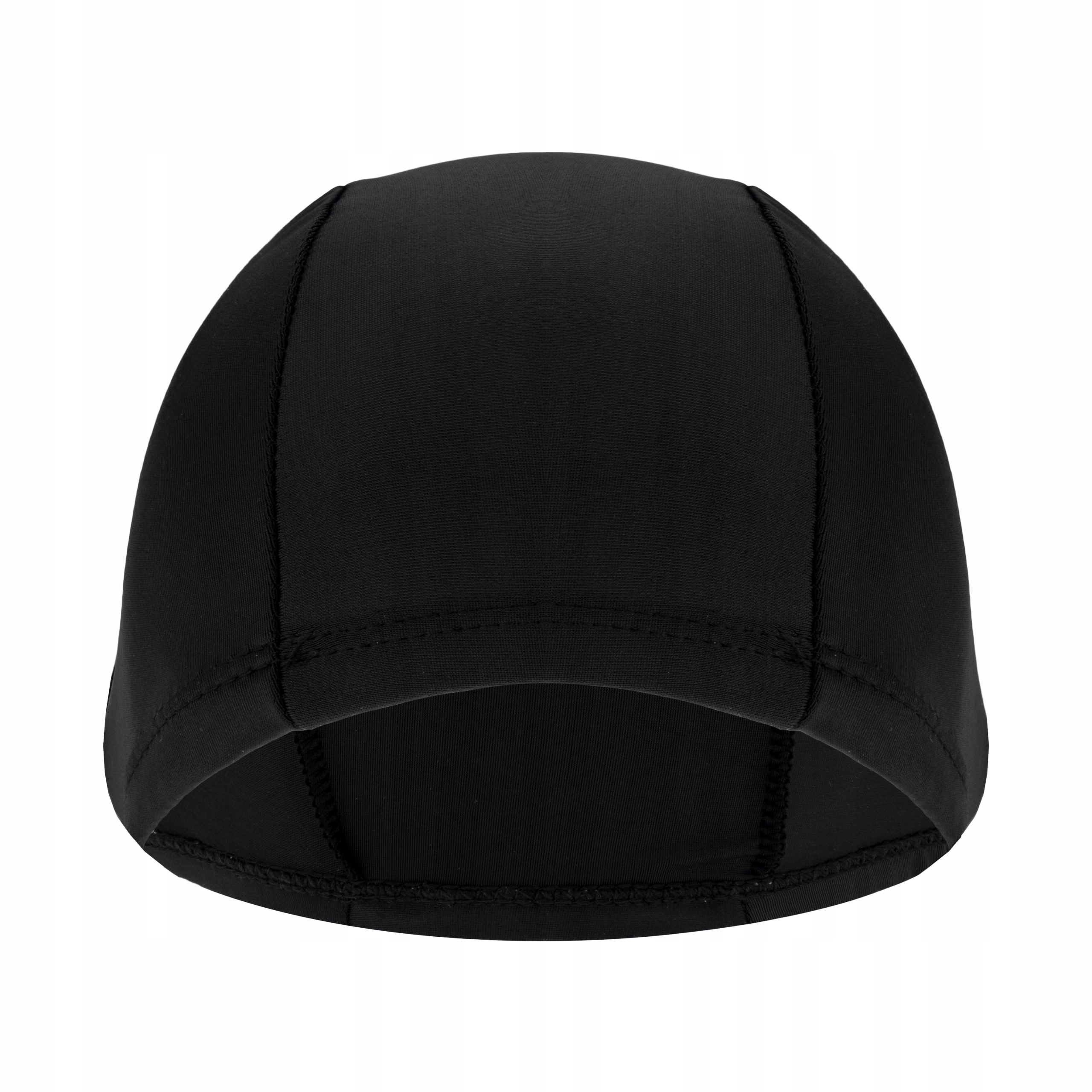 Czepek do pływania materiałowy poliestrowy na basen dla dorosłych czarny Kolor dominujący czarny