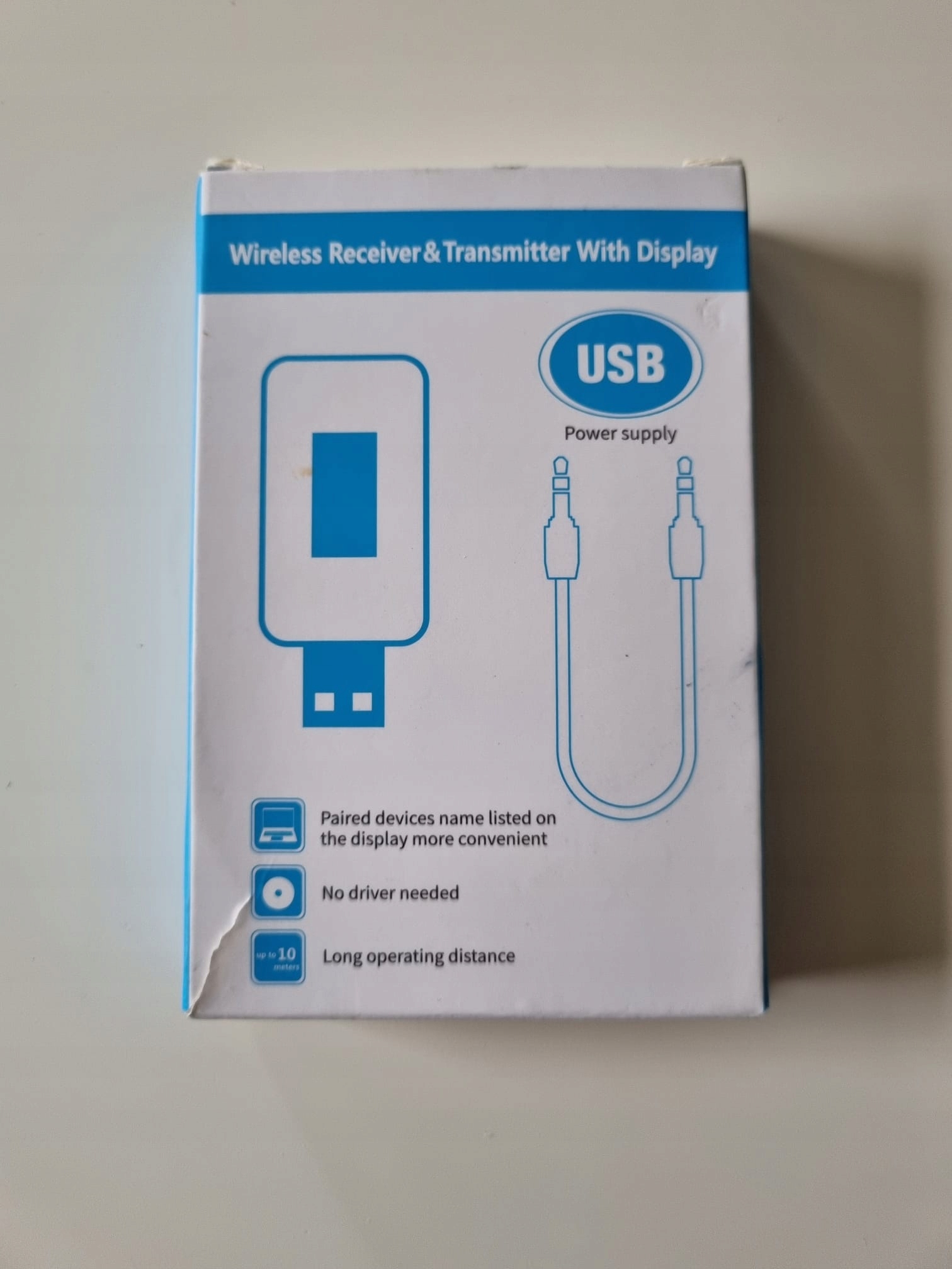 ADAPTER AUDIO BLUETOOTH 2 W 1 Z WYŚWIETLACZEM LCD