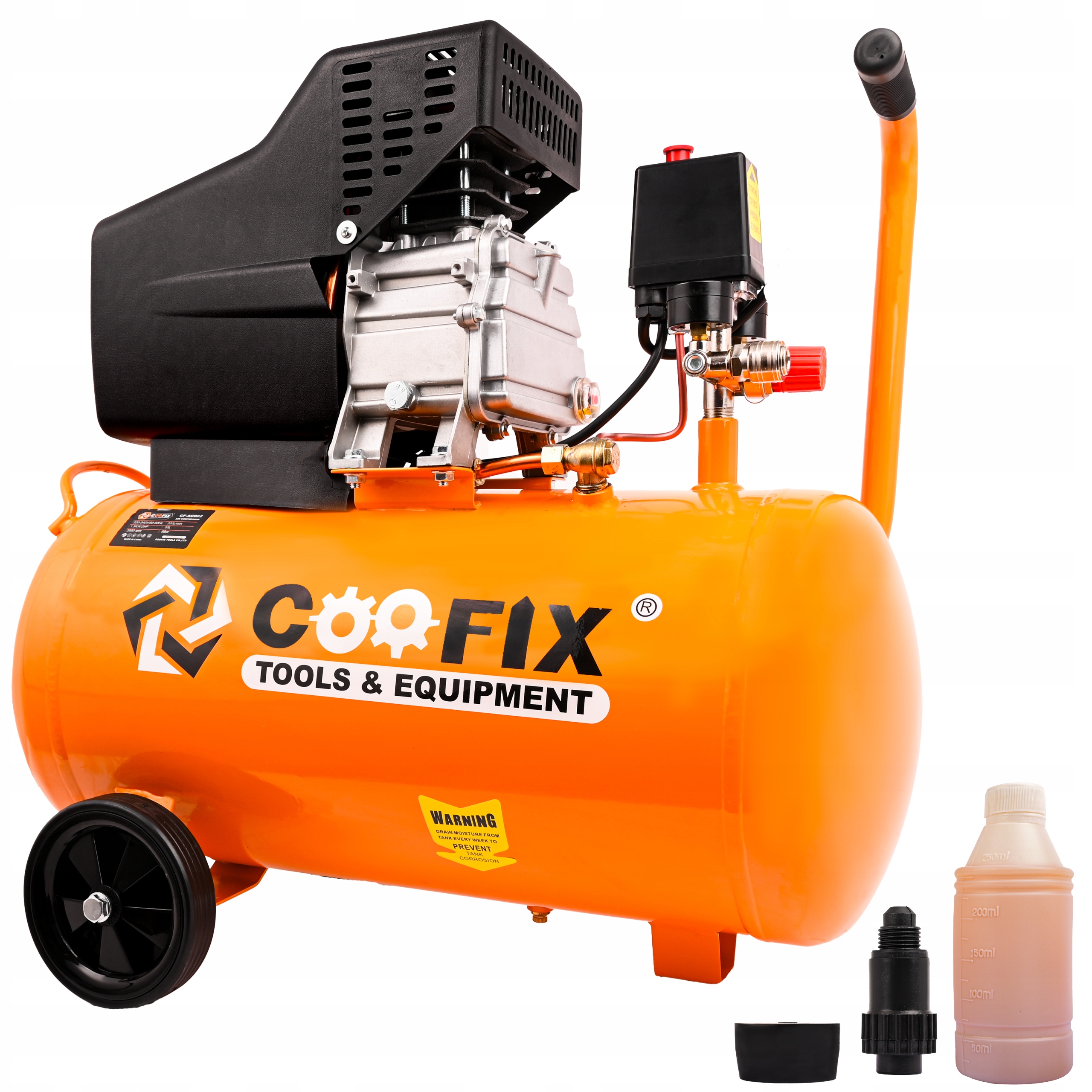 Olejový Kompresor 50 L 8 Bar 2 Km 2850 Ot/min 230 V 205 L/min 26 Kg