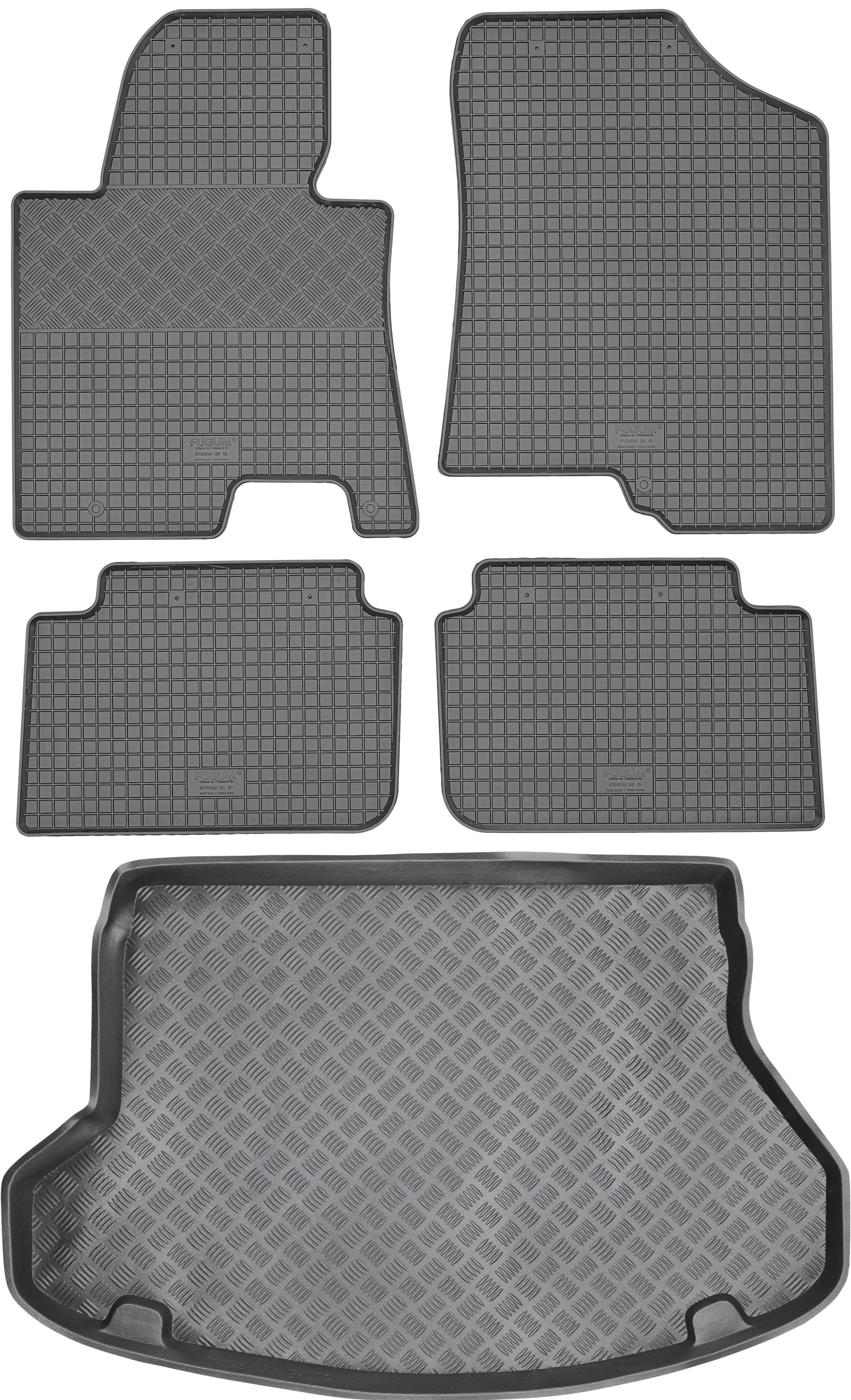 Hyundai i30 II Kombi 2012-2016 Sada Gumové rohože rohož