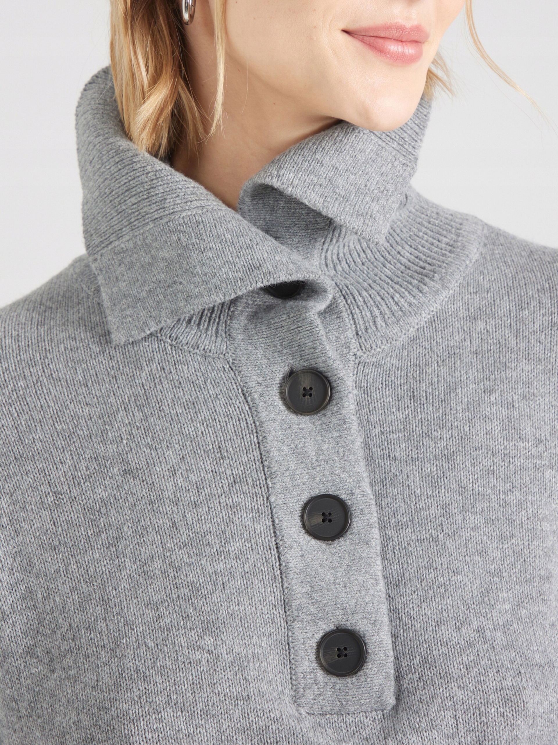 Soft Rebels Svetr šedý oversize s vlnou L 40