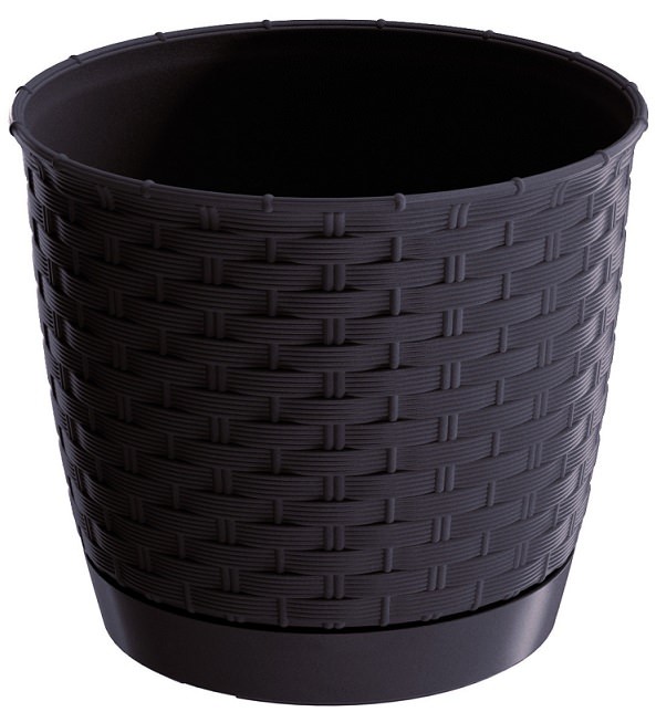 Doniczka Ratolla Round DRLO165 antracyt Prosperpla