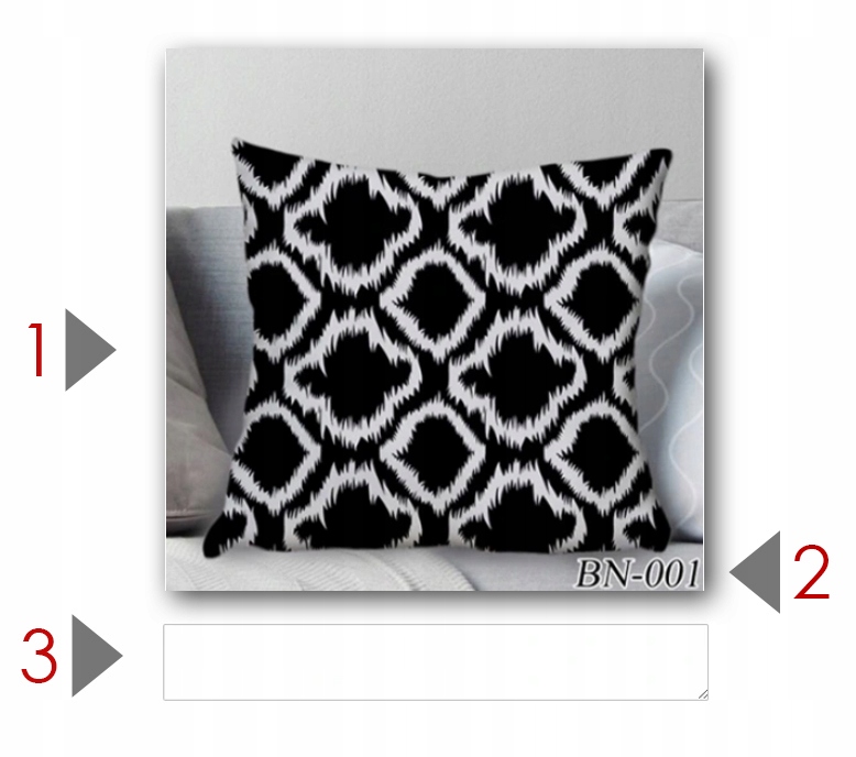 POSZEWKA NA PODUSZKĘ JASIEK 40x40 cm GRUBA BAWEŁNA Długość 40 cm