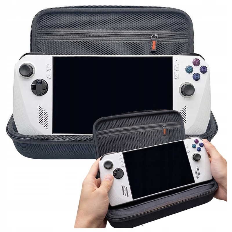 Etui Podróżne Pokrowiec Futerał Wzmocniony Case do Asus Rog Ally X czarne