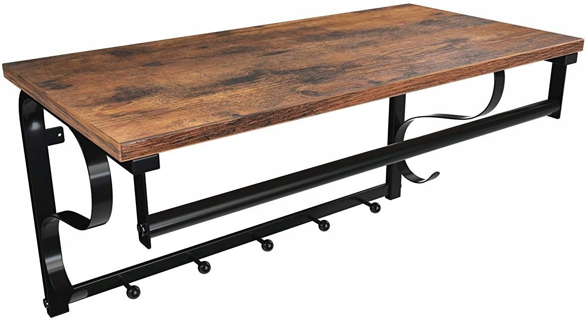 PÓŁKA ŚCIENNA WIESZAK PRZEDPOKÓJ RUSTYKALNY