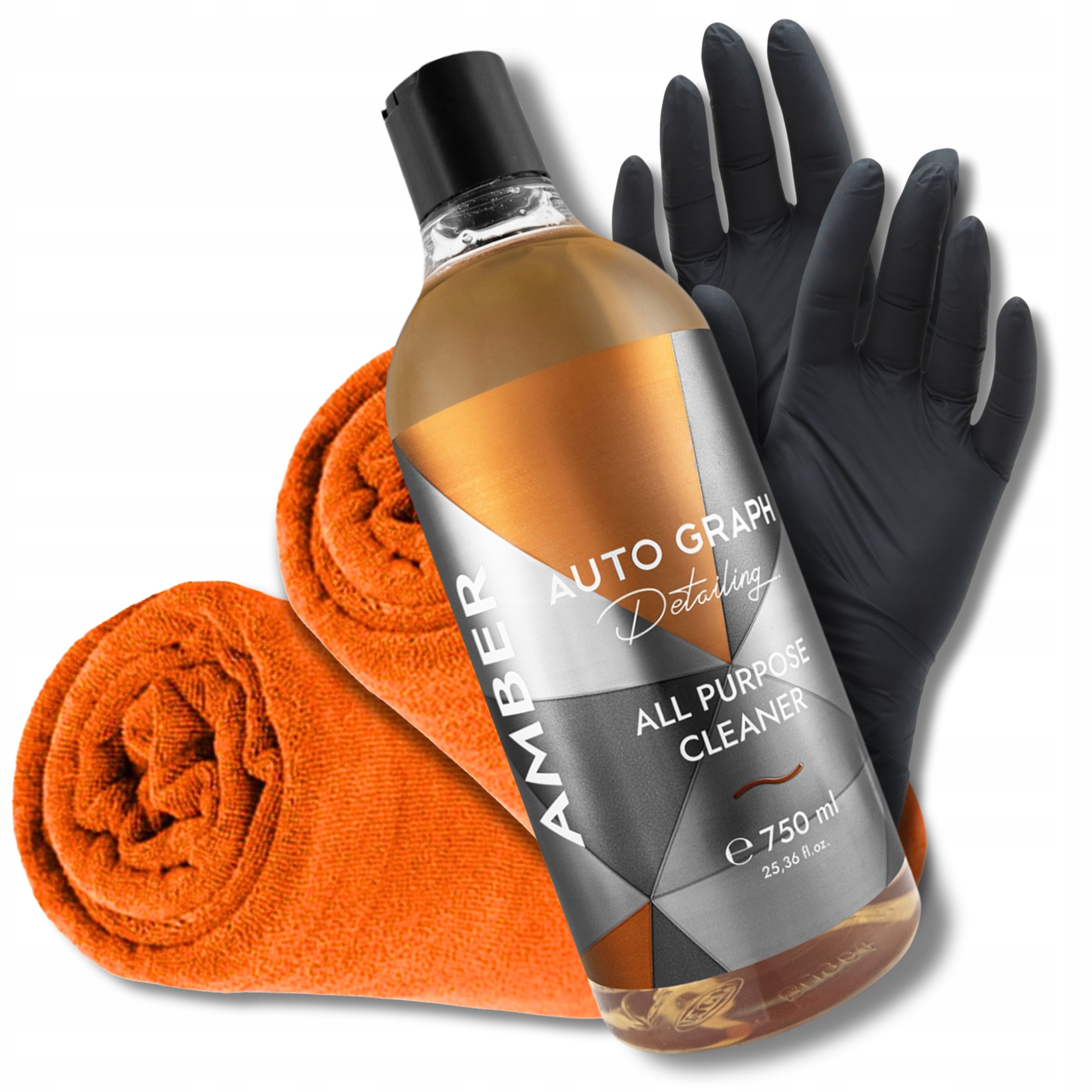 APC UNIWERSALNY ŚRODEK CZYSZCZĄCY AUTO GRAPH AMBER 750 ml MOCNY ZESTAW