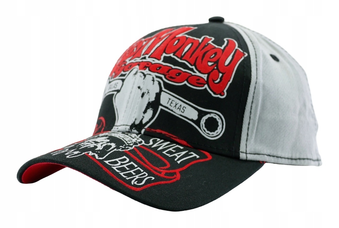 Čepice s kšiltem Gas Monkey Garage 56-58 cm Logo Velur