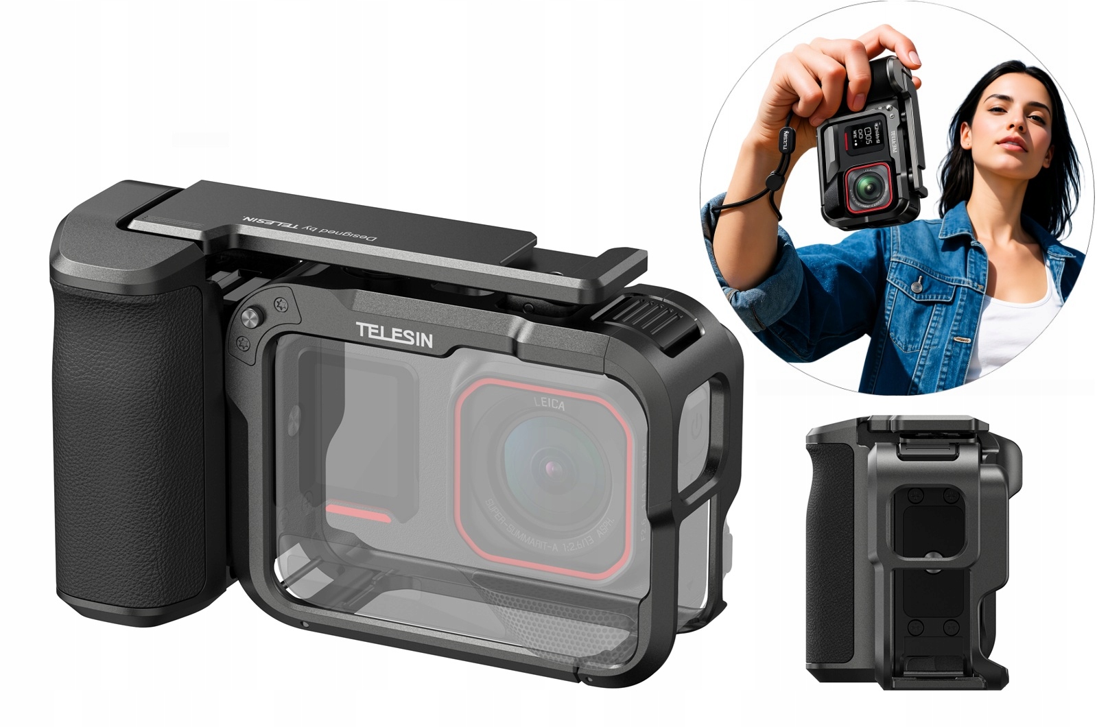 Držák Grip Rámeček pro montáž Frame Mount Iso pro Insta 360 Ace Pro 2 Ace Pro