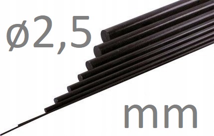 

Pręt węglowy 2,5mm x 1000mm