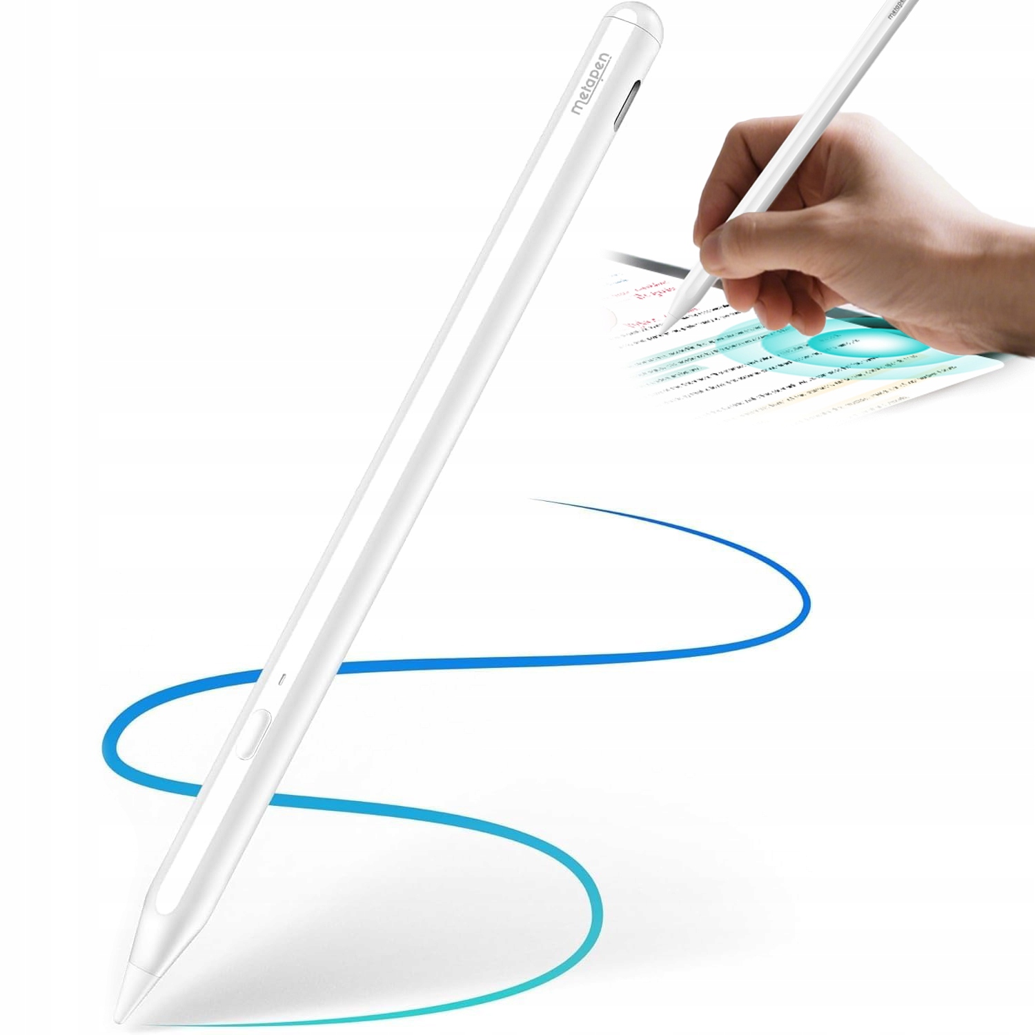 Metapen Pencil A11 Pro Ipad, Air, Mini Pro Dotykové Pero Bílý Bluetooth Usb-c 10H