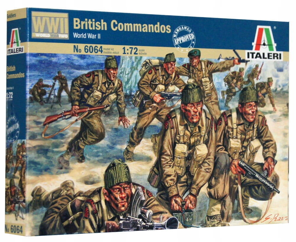 Italeri 6064 British Commandos zestaw plastikowy